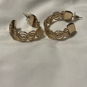 Gold earrings